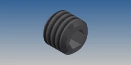 PARAFUSO ALLEN S/C M6X5 - ZINCO PRETO - DIN 913                       