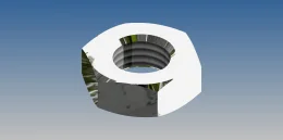 PORCA SEXTAVADA M10 X 1.25 (BAIXA) - ZINC.BR. - DIN 936               