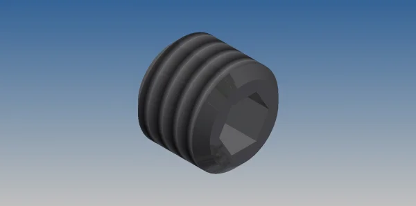 PARAFUSO ALLEN S/C M6X5 - ZINCO PRETO - DIN 913                       